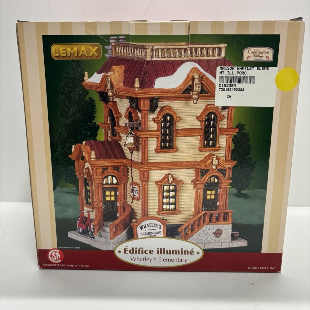 LEMAX Caddington Village "Whatley's Elementary" School #45038 Christmas 2004